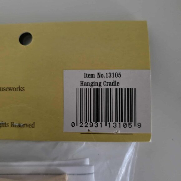 NWT Houseworks Shenandoah Designs Hanging Cradle Doll House Miniature Kit - Picture 2 of 4